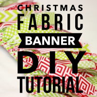 diy | christmas fabric banner